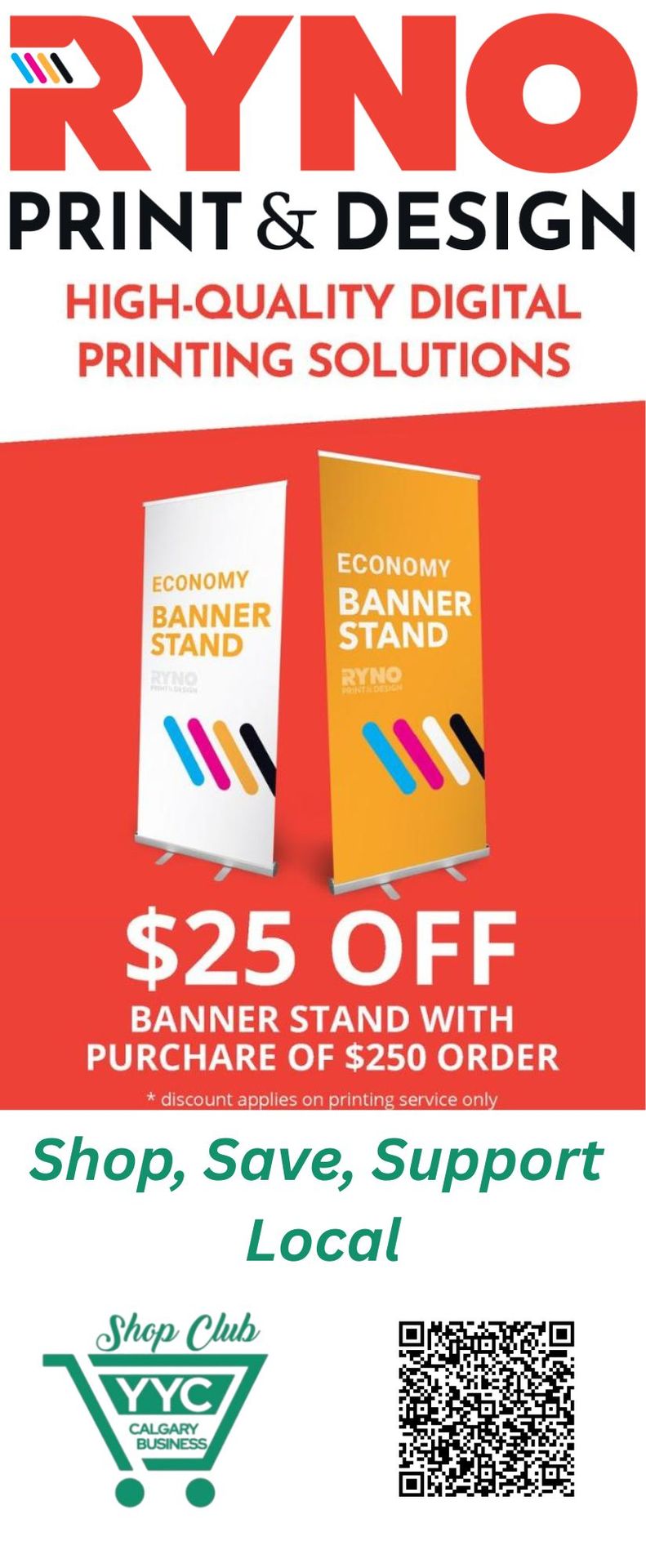 $25 Off Banner Stand with Purchase of $250